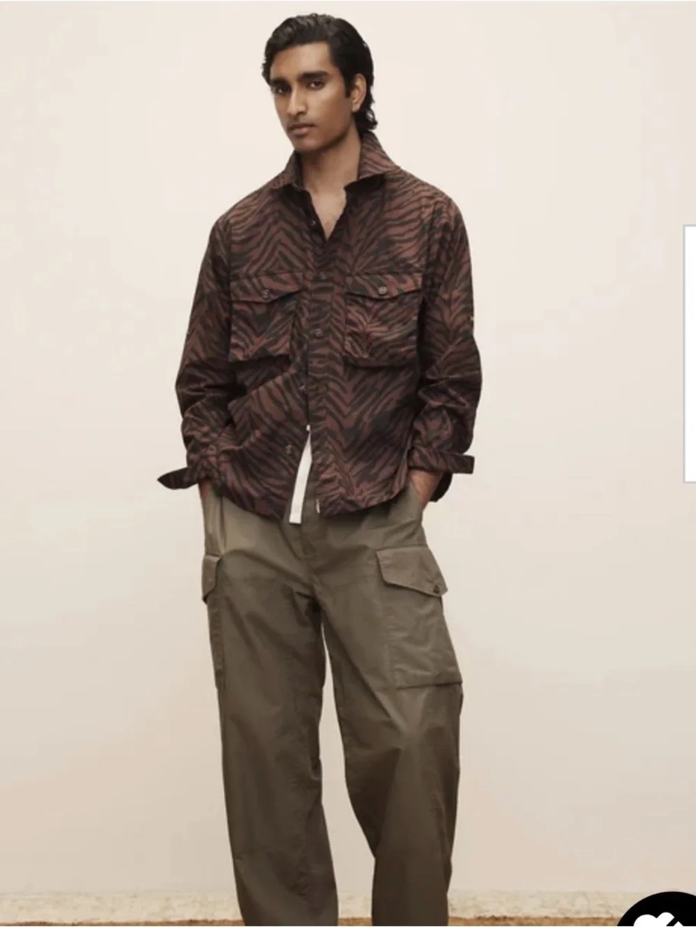 NWT Banana Republic The White Lotus Poplin 2 Pocket Shirt Sz M